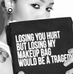 LIMITED EDITION 'LOSING YOU' CLUTCH POUCH COSMETIC BAG NWT